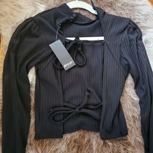 NWT NASTY GAL Crop Top w/ Open Back